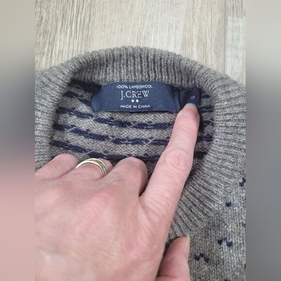 VINTAGE LN 100% WOOL HEAVY WHEIGHT women small JCREW SWEATER heavyweight - Picture 5 of 8